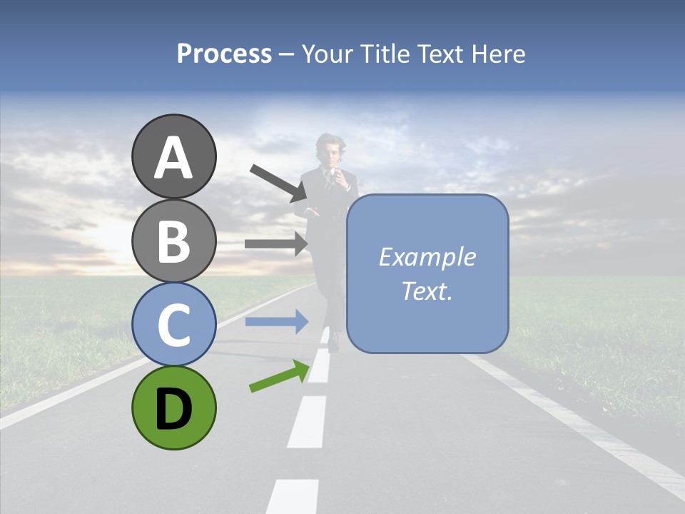 Line Late Phones PowerPoint Template