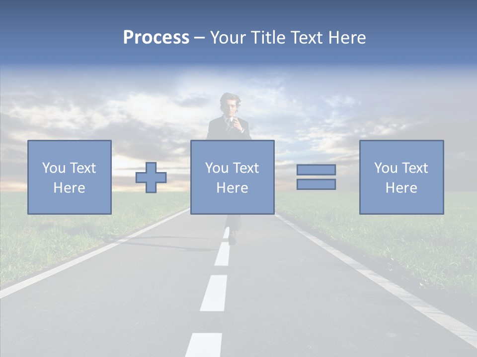 Line Late Phones PowerPoint Template