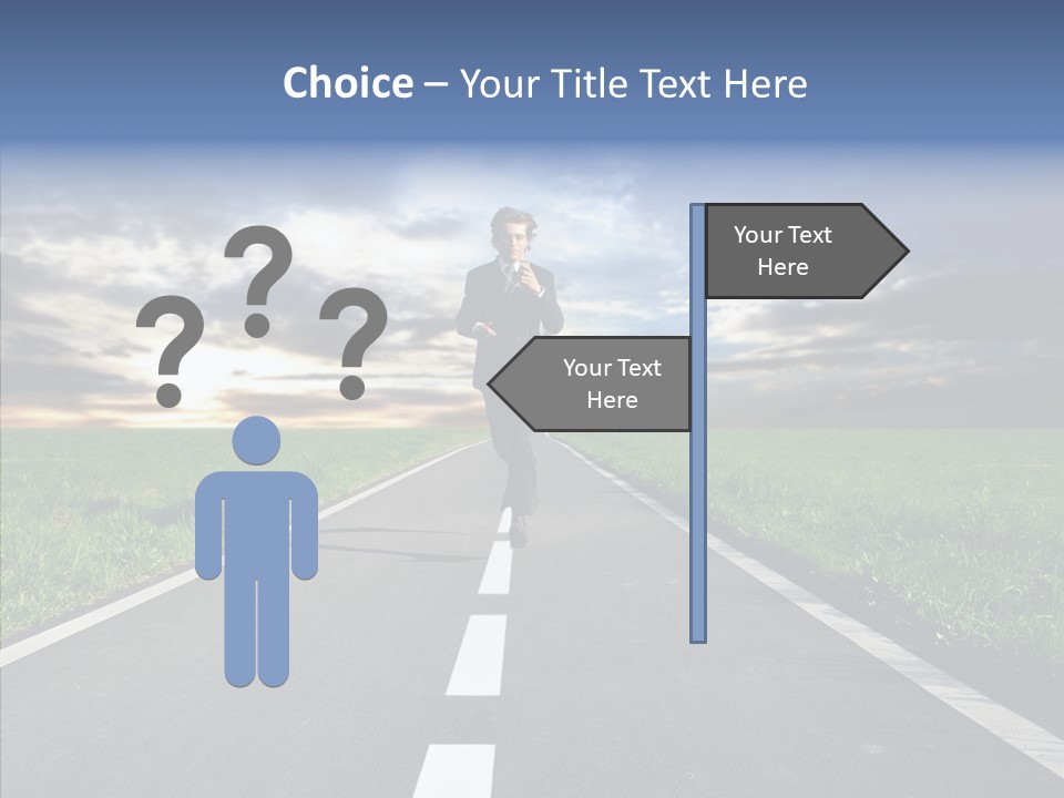 Line Late Phones PowerPoint Template