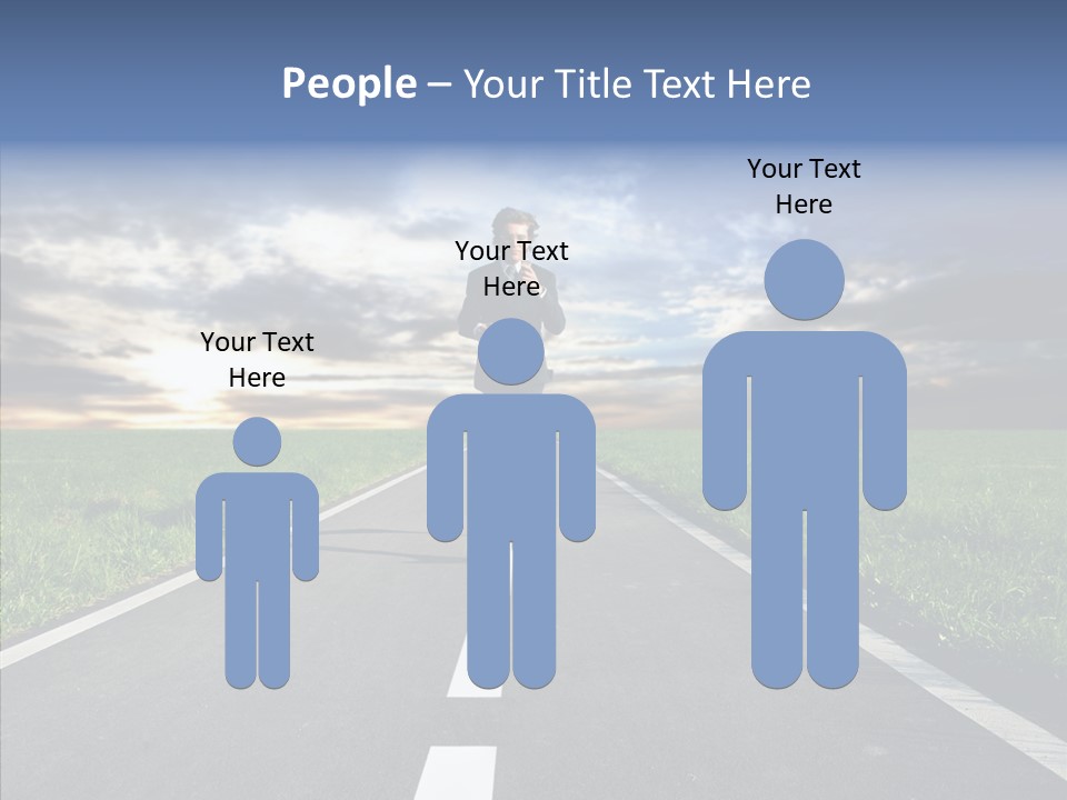 Line Late Phones PowerPoint Template