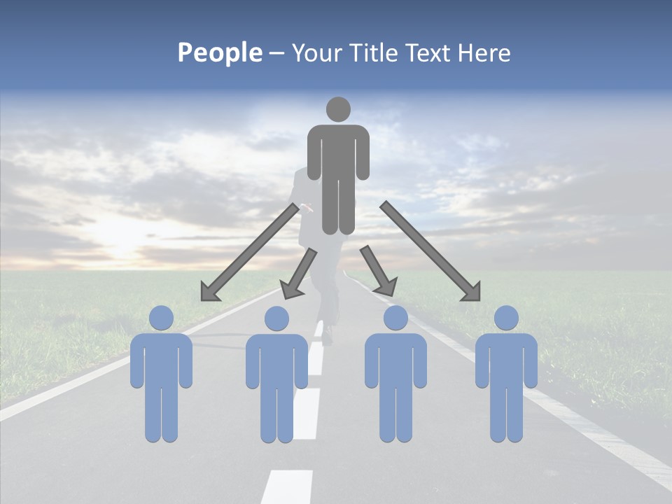 Line Late Phones PowerPoint Template