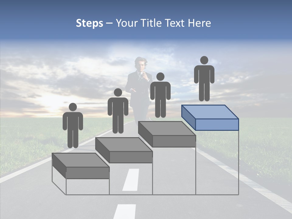 Line Late Phones PowerPoint Template