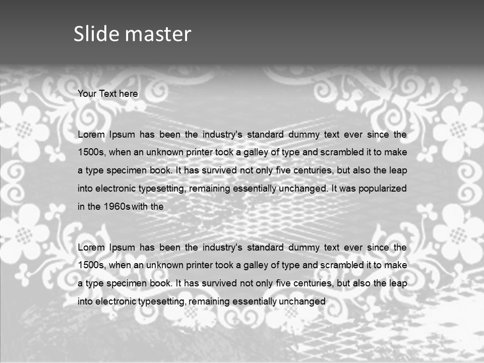 Background Mirror Border PowerPoint Template