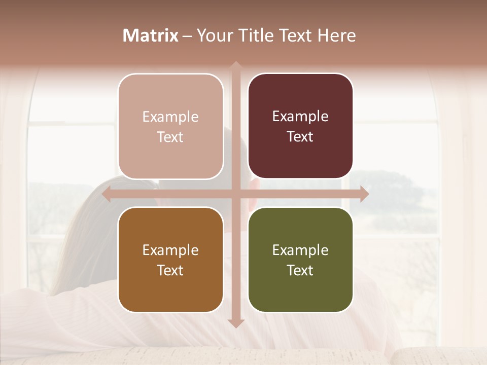 Wait Morning Girl PowerPoint Template