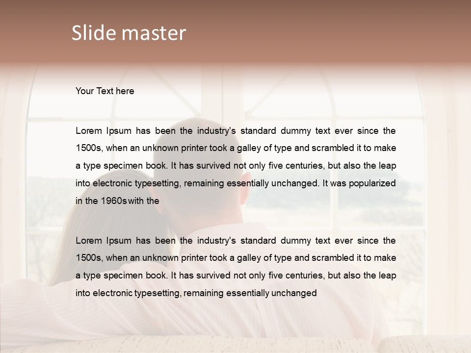 Wait Morning Girl PowerPoint Template