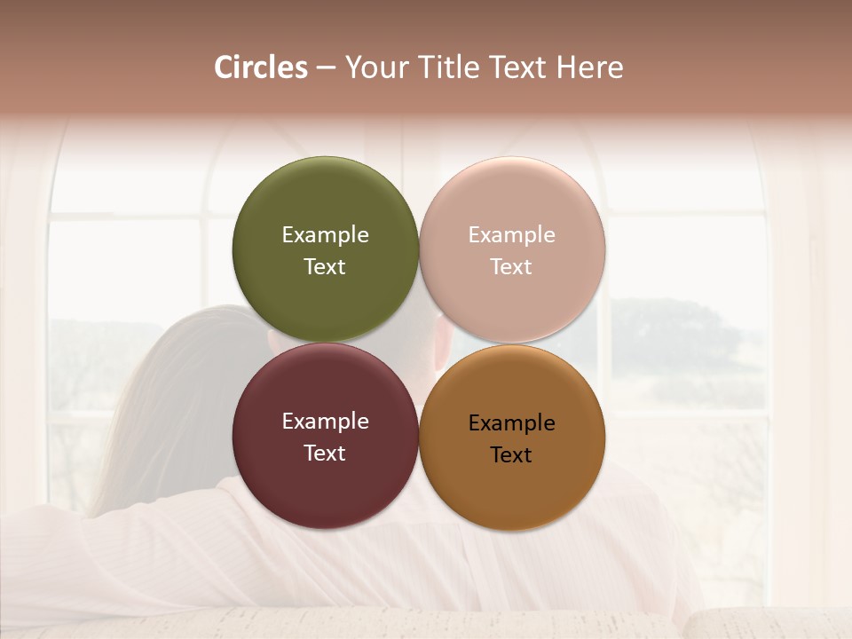 Wait Morning Girl PowerPoint Template