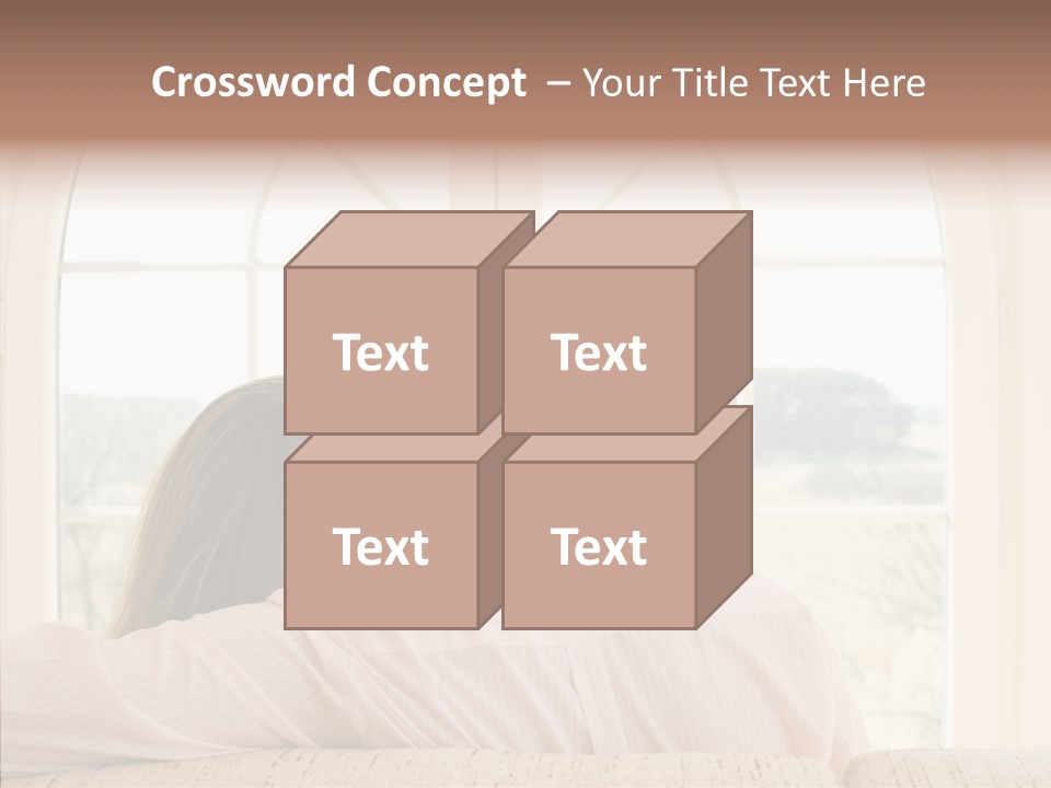 Wait Morning Girl PowerPoint Template