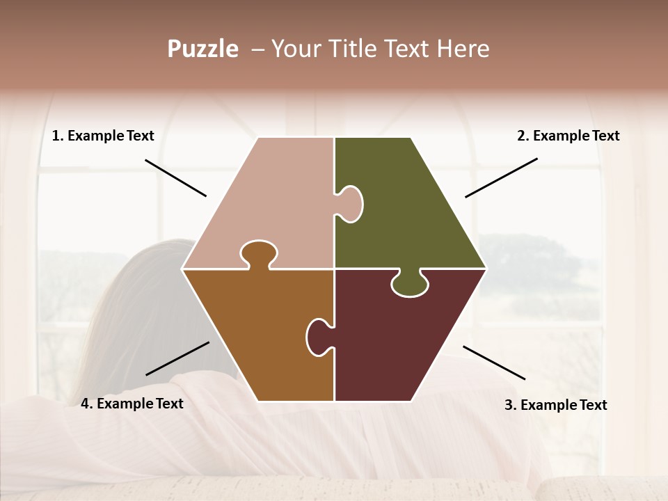 Wait Morning Girl PowerPoint Template