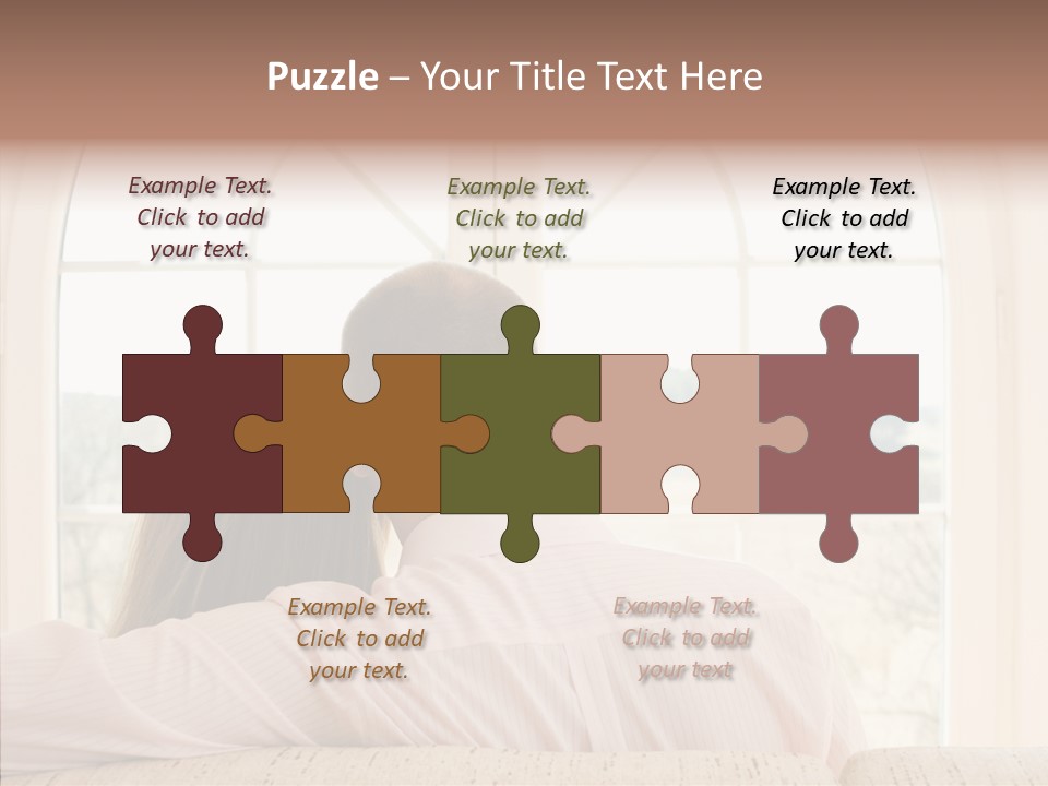 Wait Morning Girl PowerPoint Template