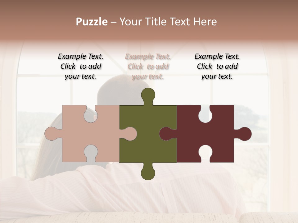 Wait Morning Girl PowerPoint Template