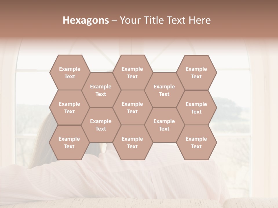 Wait Morning Girl PowerPoint Template