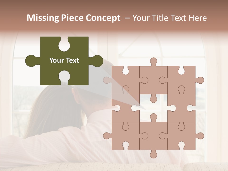 Wait Morning Girl PowerPoint Template