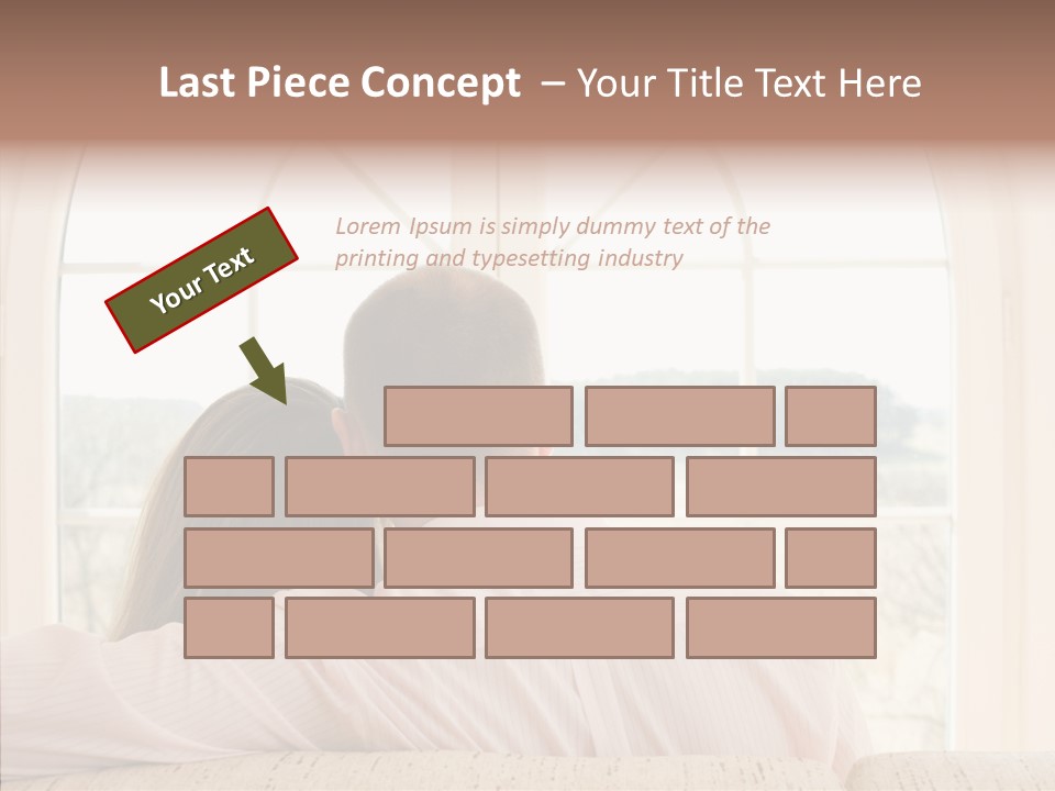 Wait Morning Girl PowerPoint Template