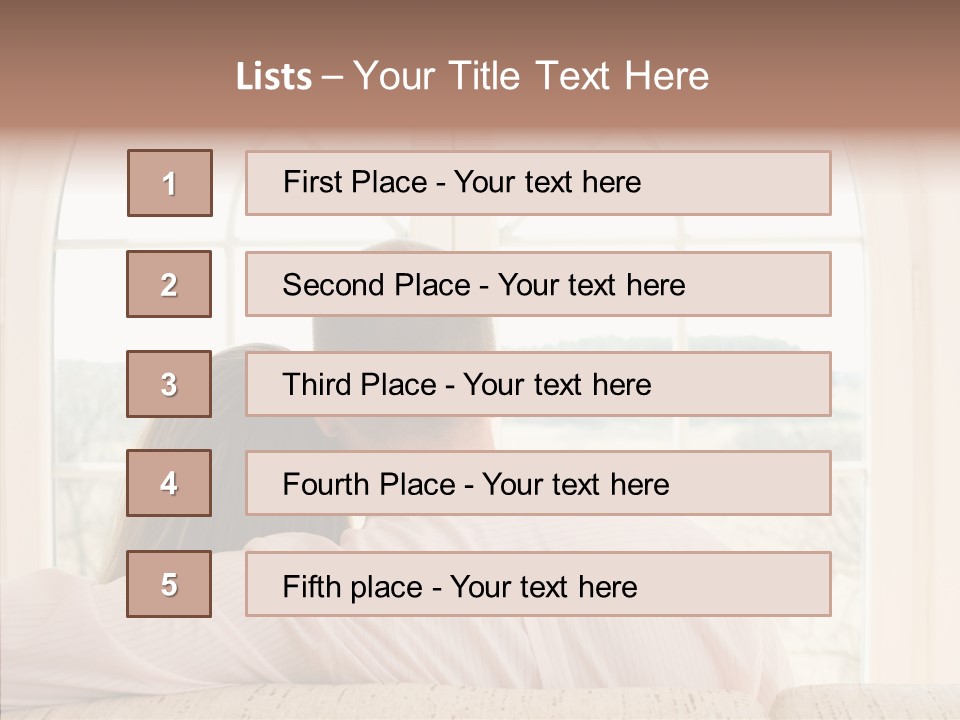 Wait Morning Girl PowerPoint Template