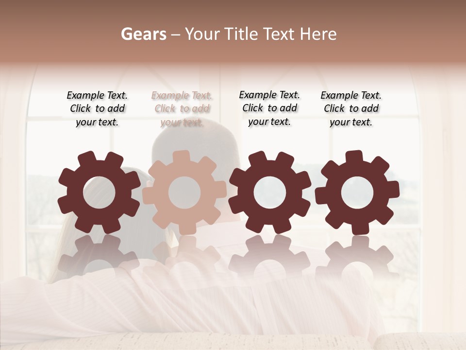 Wait Morning Girl PowerPoint Template