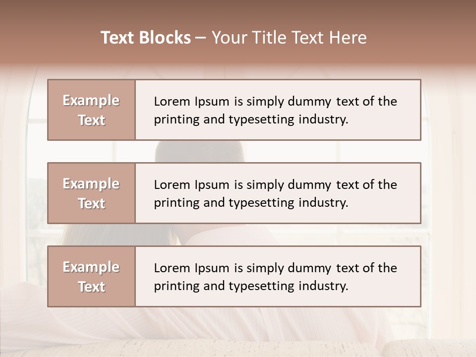 Wait Morning Girl PowerPoint Template