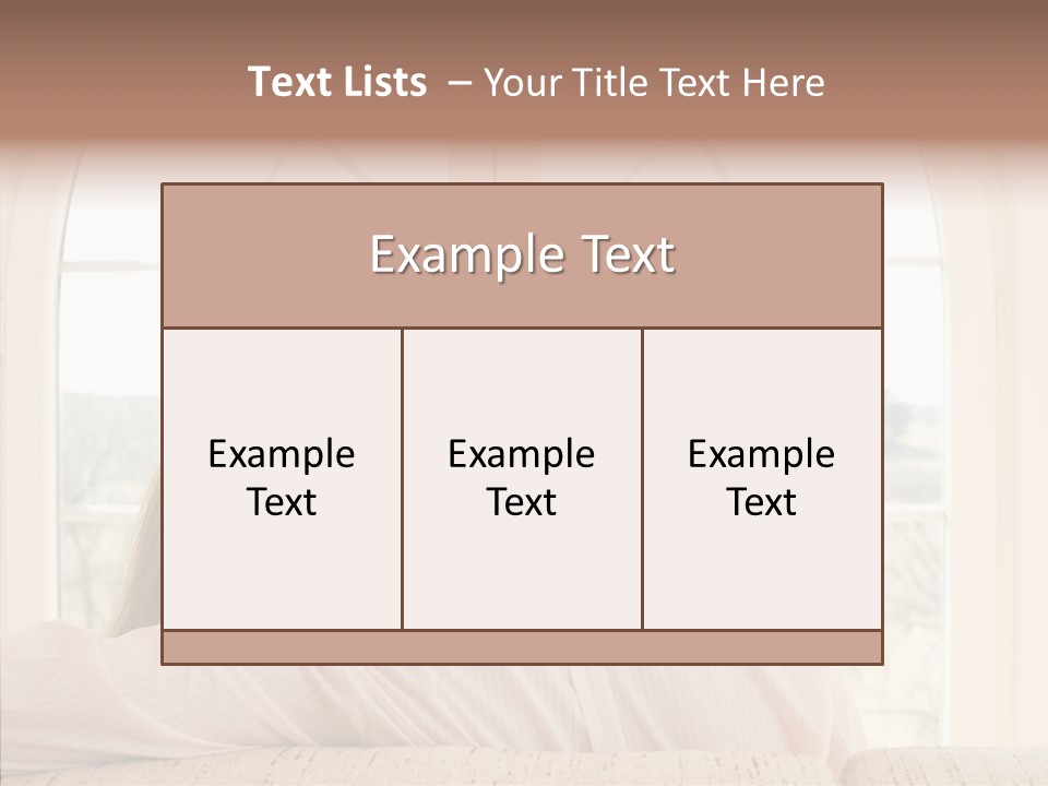 Wait Morning Girl PowerPoint Template