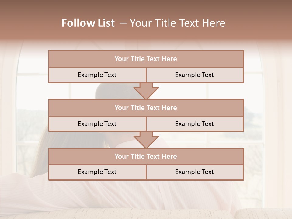 Wait Morning Girl PowerPoint Template