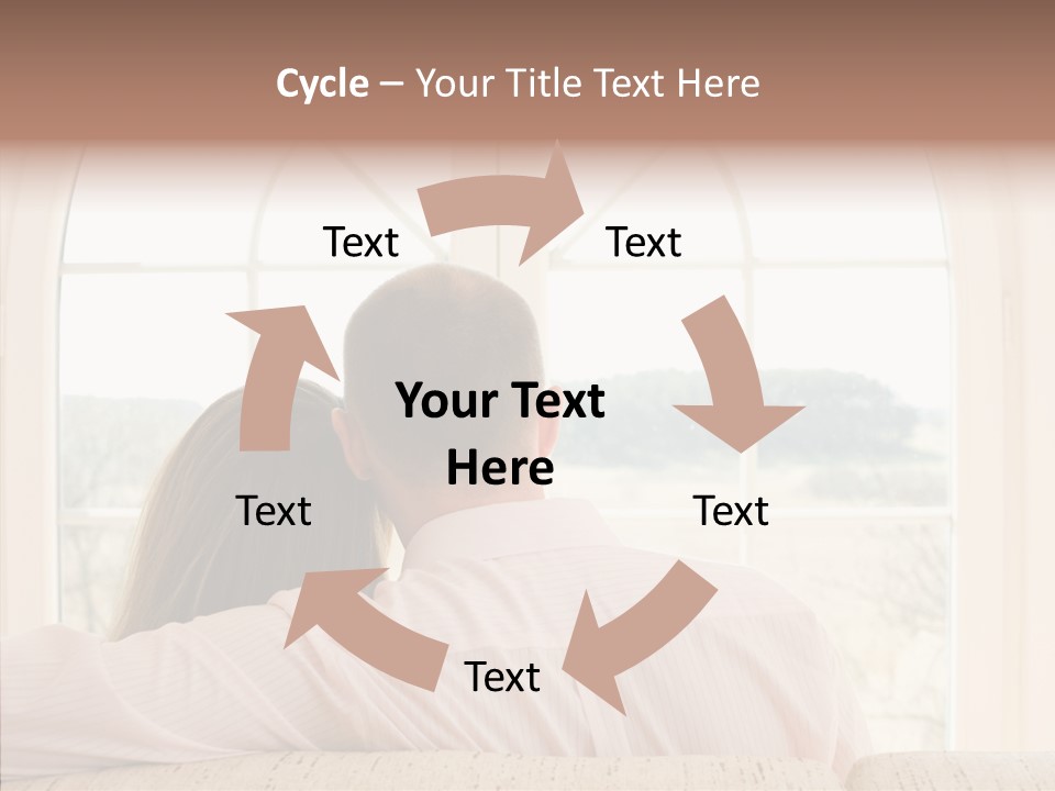 Wait Morning Girl PowerPoint Template