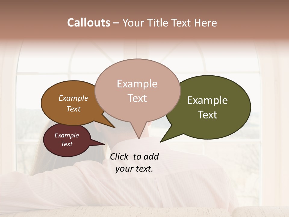 Wait Morning Girl PowerPoint Template