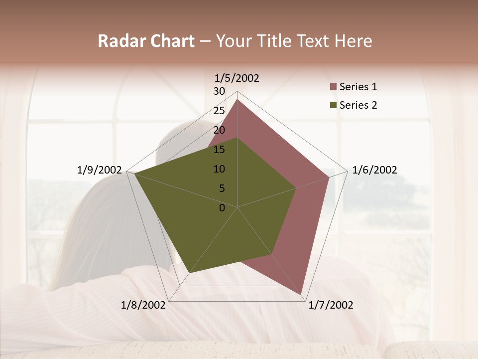 Wait Morning Girl PowerPoint Template