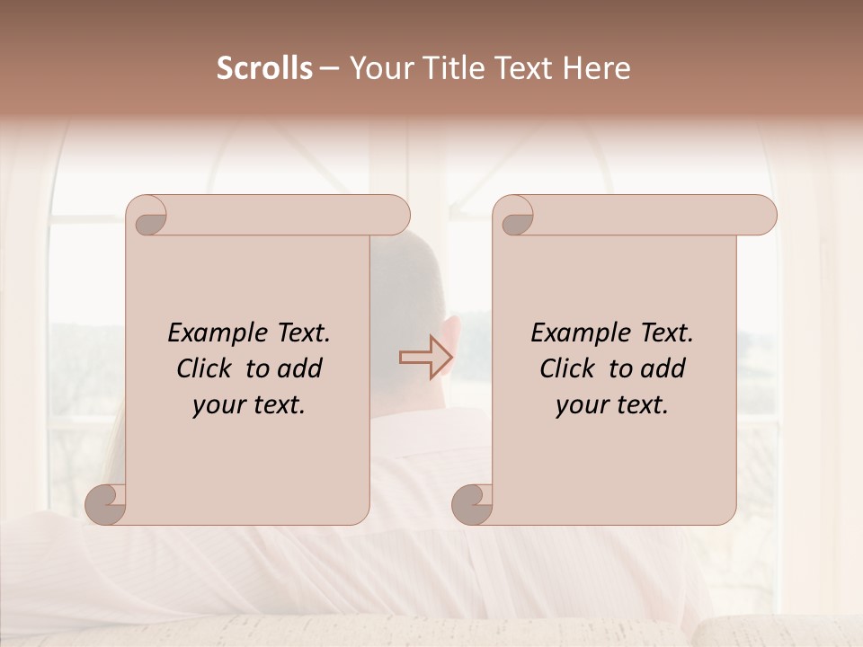 Wait Morning Girl PowerPoint Template