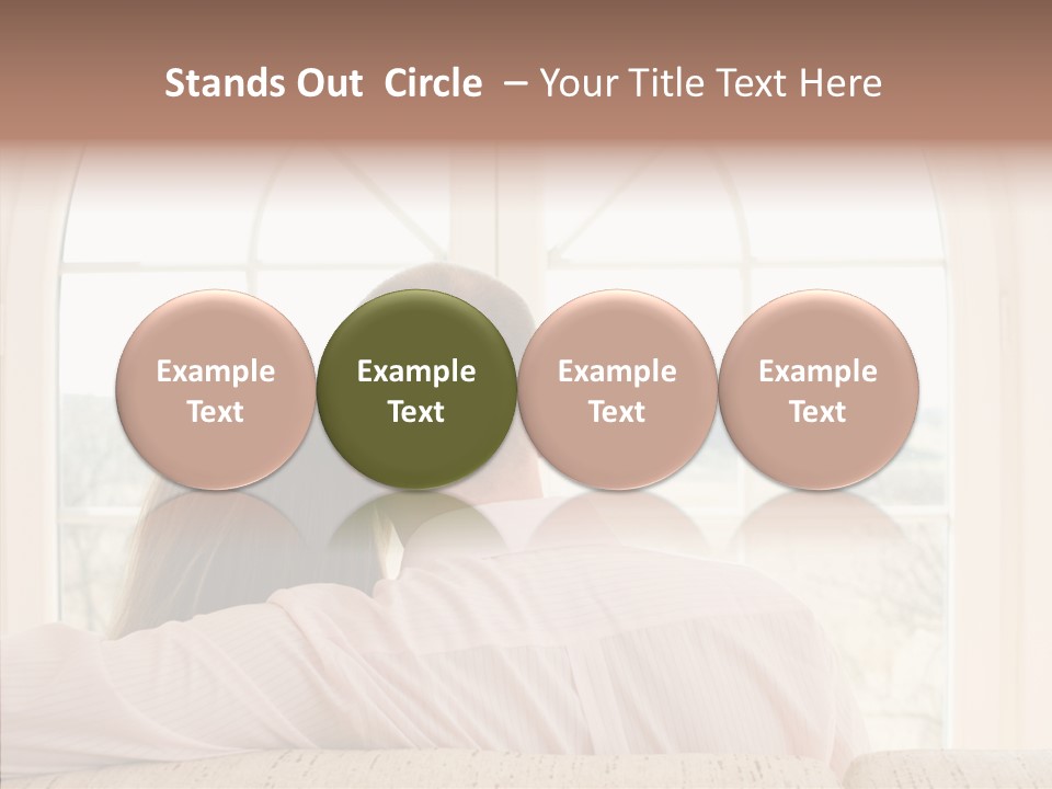 Wait Morning Girl PowerPoint Template