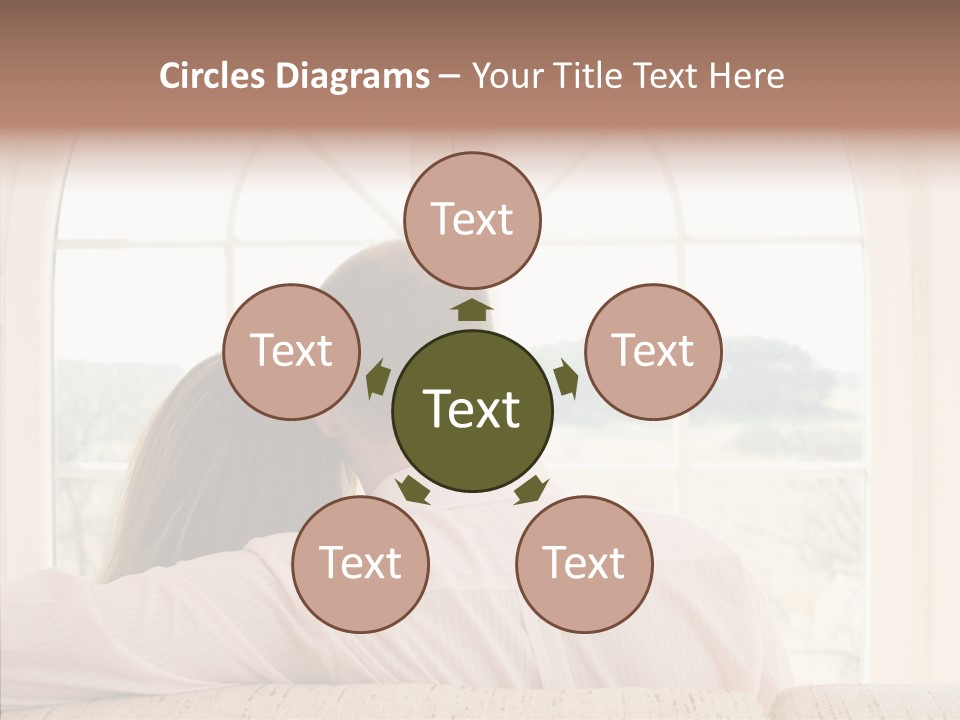 Wait Morning Girl PowerPoint Template