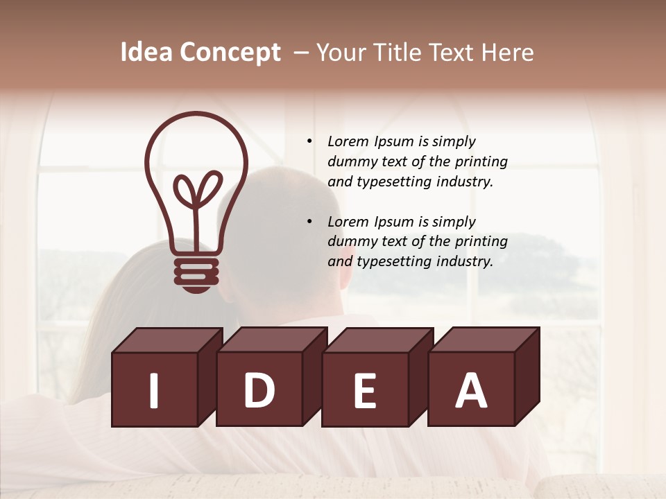 Wait Morning Girl PowerPoint Template