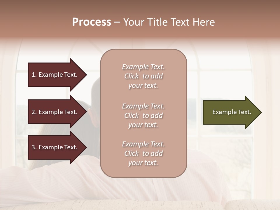 Wait Morning Girl PowerPoint Template
