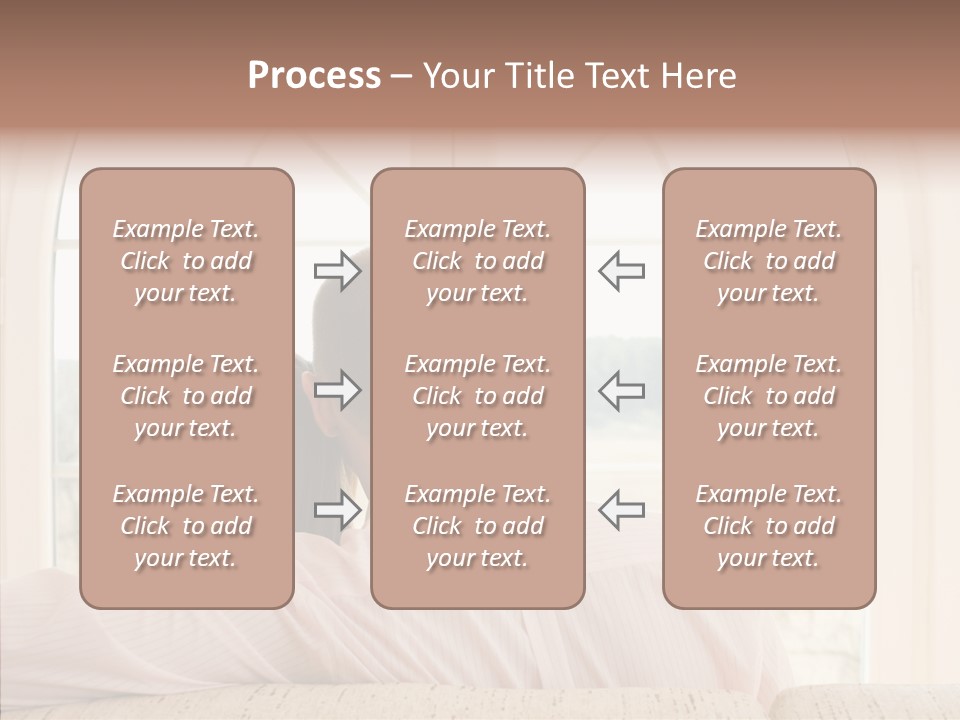 Wait Morning Girl PowerPoint Template