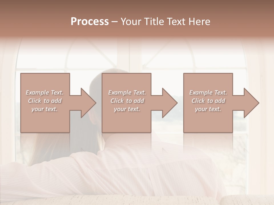 Wait Morning Girl PowerPoint Template