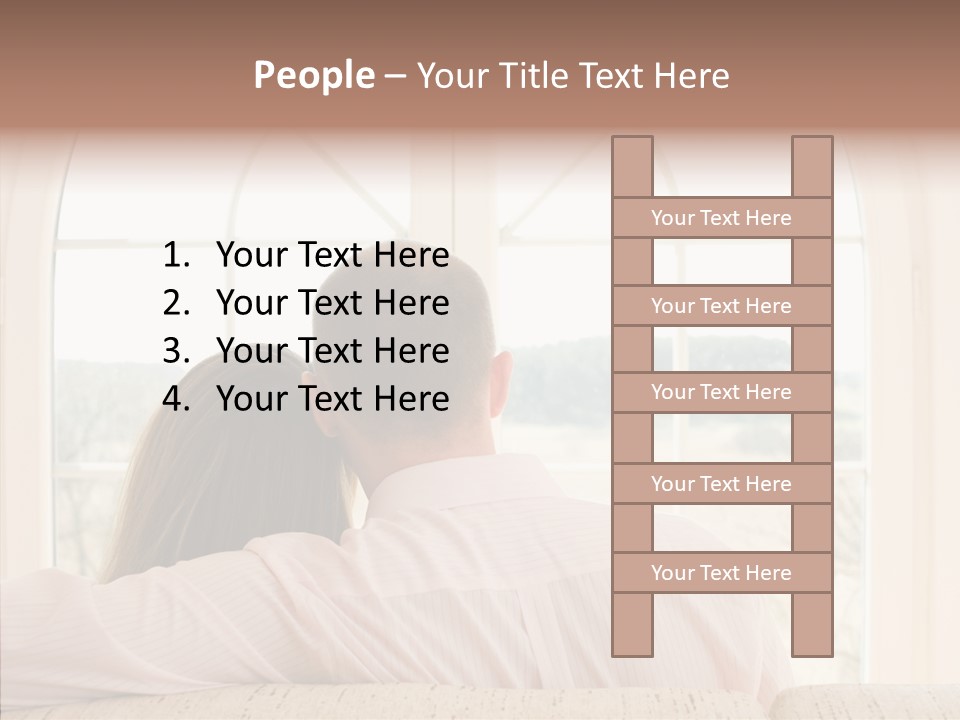 Wait Morning Girl PowerPoint Template