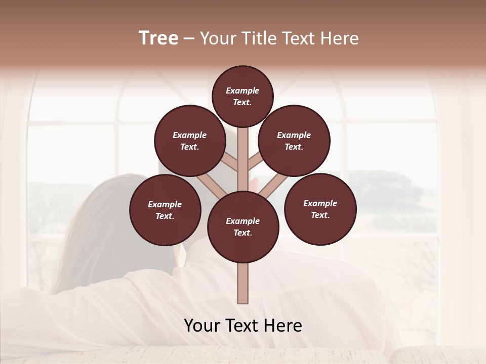 Wait Morning Girl PowerPoint Template