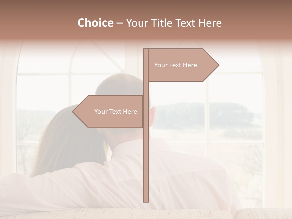 Wait Morning Girl PowerPoint Template