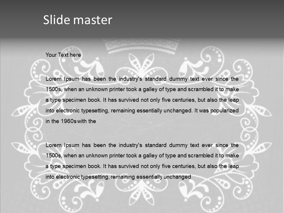 Traditions Shape Border PowerPoint Template