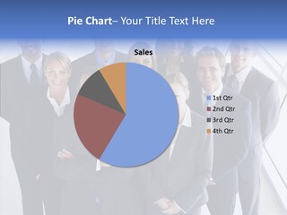 Happy Team Businesspeople PowerPoint Template