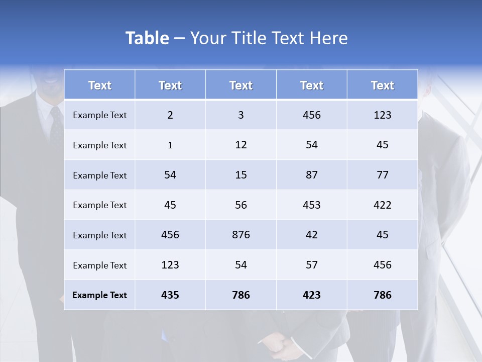 Happy Team Businesspeople PowerPoint Template