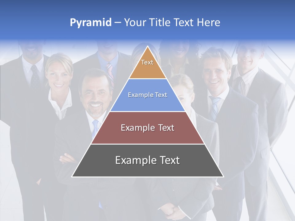 Happy Team Businesspeople PowerPoint Template