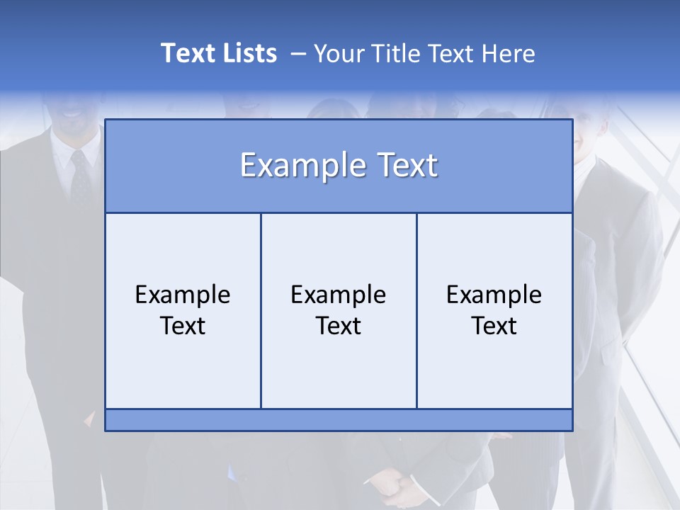 Happy Team Businesspeople PowerPoint Template