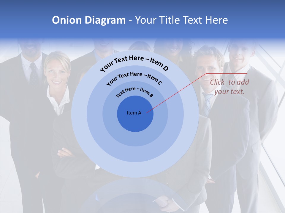 Happy Team Businesspeople PowerPoint Template