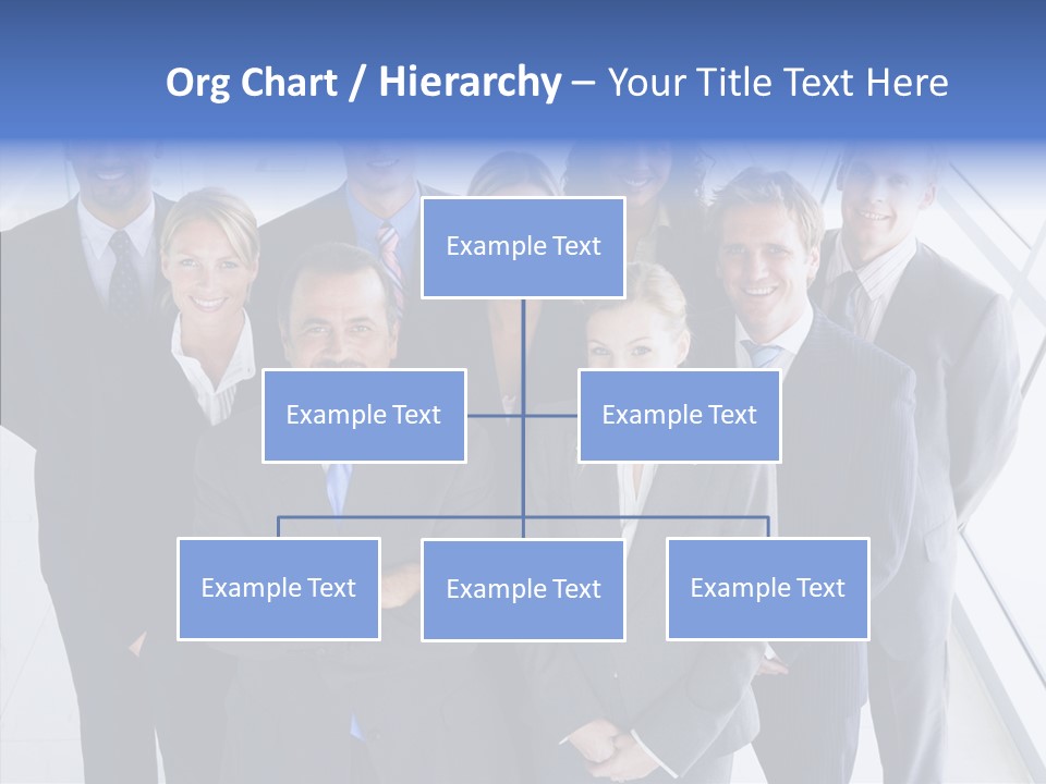 Happy Team Businesspeople PowerPoint Template