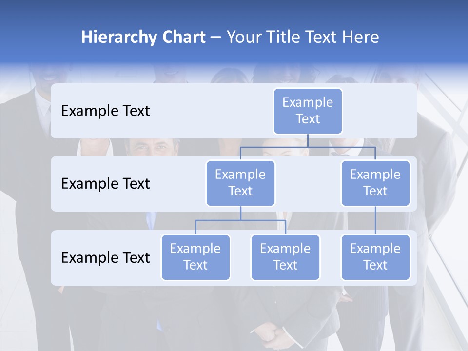 Happy Team Businesspeople PowerPoint Template