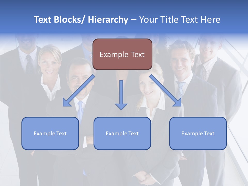 Happy Team Businesspeople PowerPoint Template