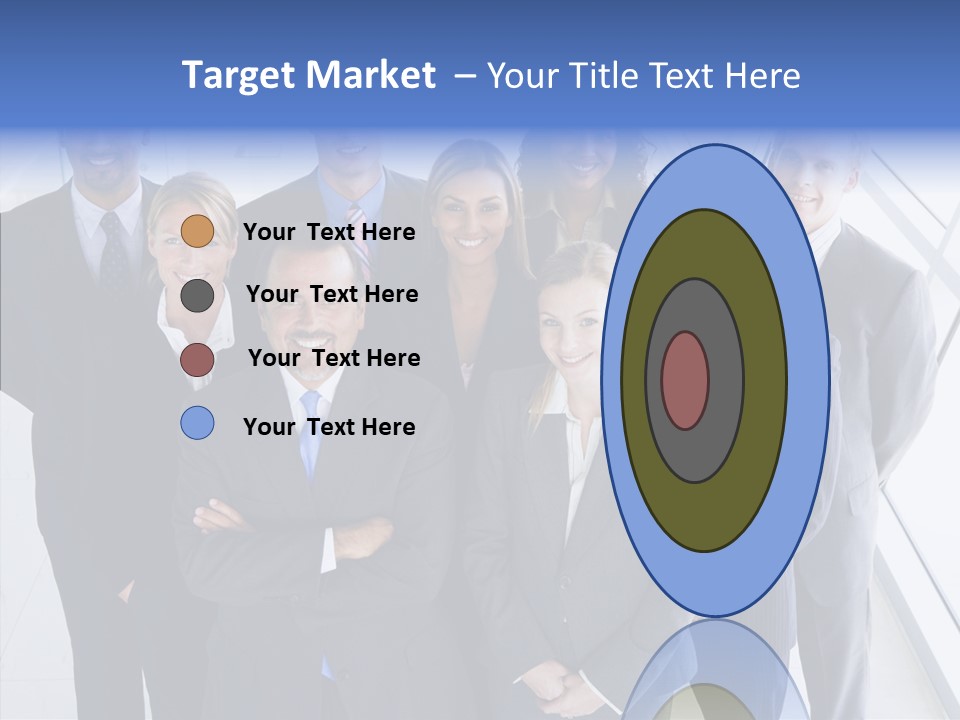 Happy Team Businesspeople PowerPoint Template