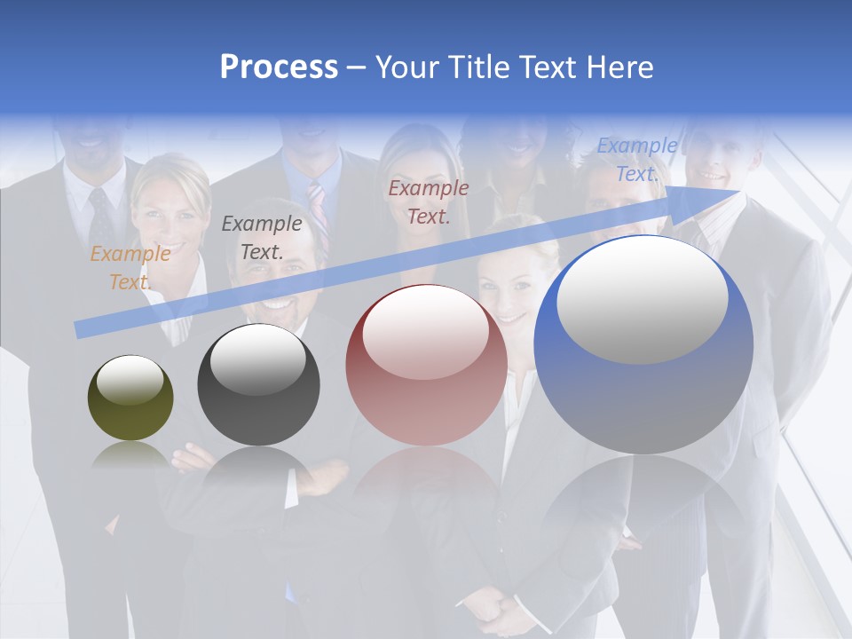 Happy Team Businesspeople PowerPoint Template