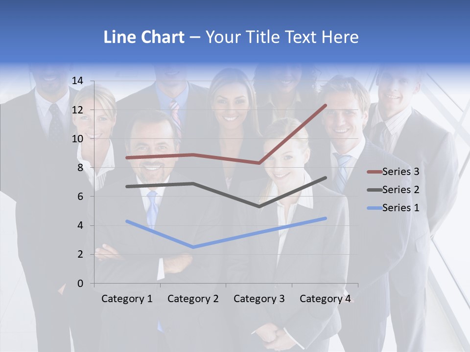 Happy Team Businesspeople PowerPoint Template