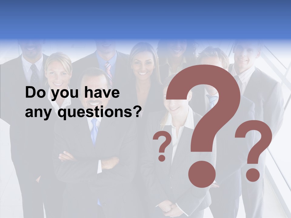 Happy Team Businesspeople PowerPoint Template