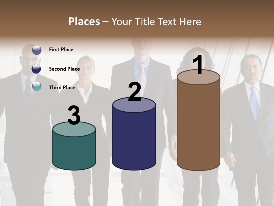 Office Walking PowerPoint Template