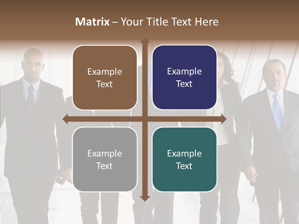 Office Walking PowerPoint Template